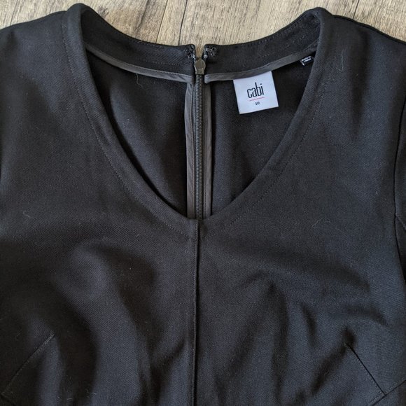 cabi ▪ black ponte classic claire sheath dress - Picture 12 of 14